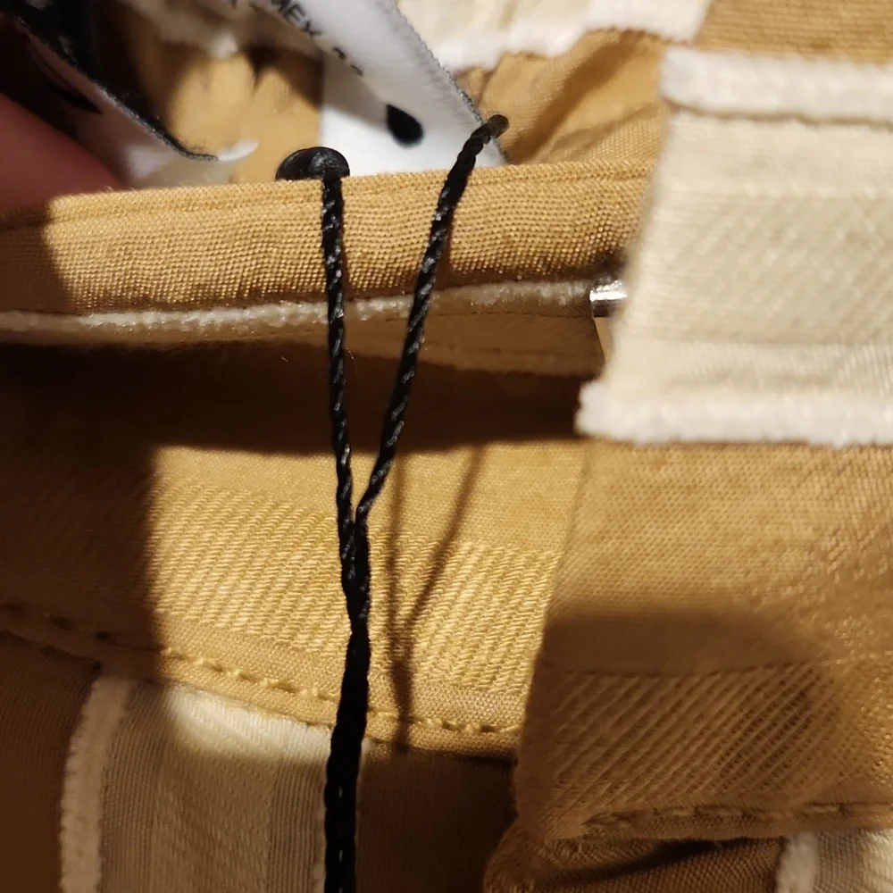 Zara Tan and Cream Striped Wide Leg Pants - Picture 11 of 14